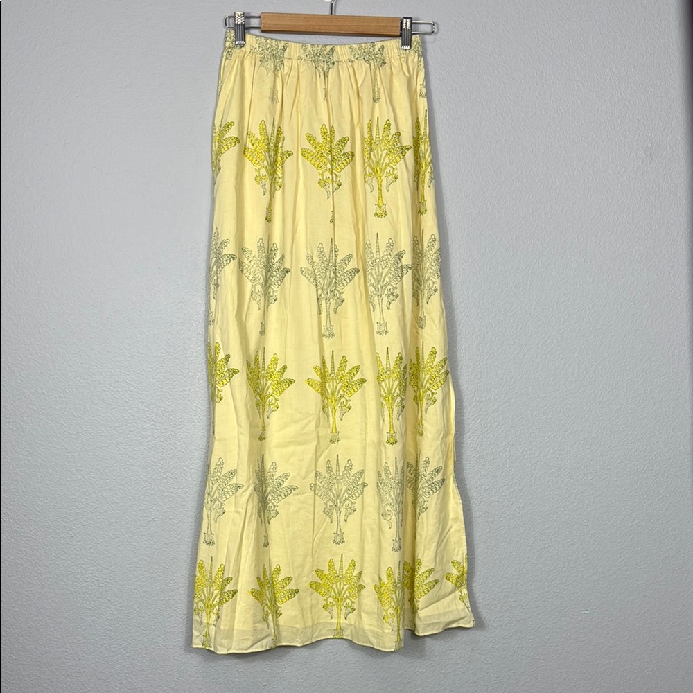 Ash & Eden Yellow Floral Maxi Skirt